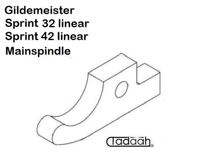 26.10.196 Chuck lever suitable for Gildemeister CNC lathe DMG Mori - Sprint32/42 linear Mainspindle