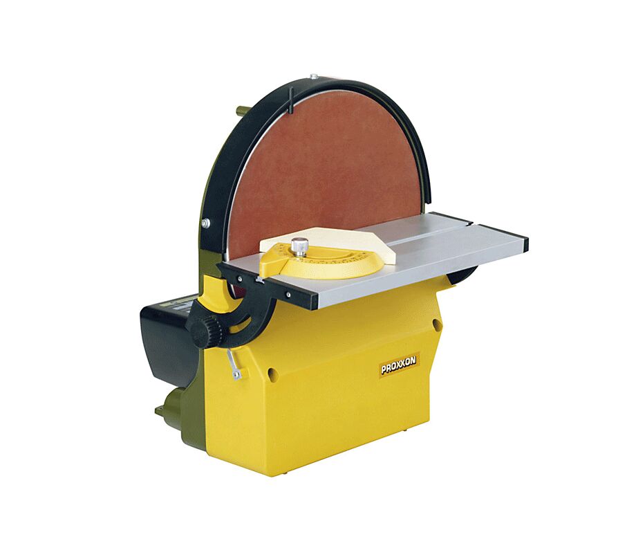 PROXXON 28060 250 mm-Abrasive disc sander TSG 250/E, adjustable sanding speed from 250 to 750 m/min, 230 V, for soft wood, hard wood, non-ferrous metals, steel, plastic