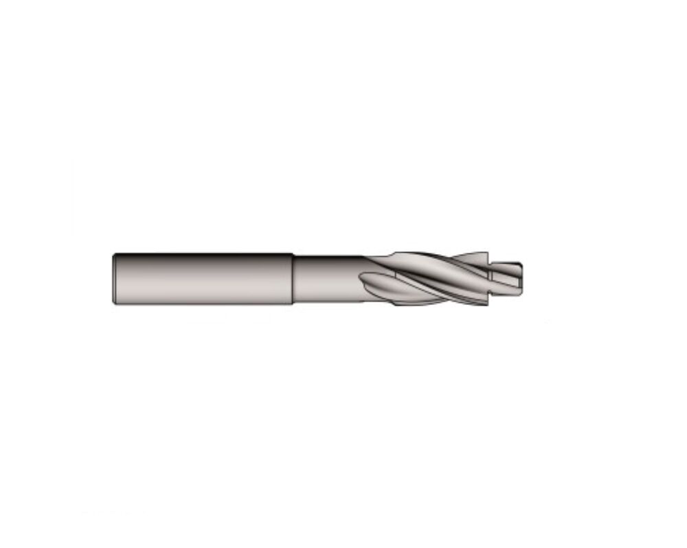 300 Utensileria Ossolana Fräser aus HSSE- UNI 6841 für Inbus-Schraubensitze M3 bis M20 - UNI 5931, Rechtsspirale mit Z=4 und Zylinderschaft Toleranz in h8