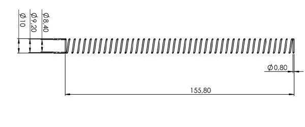 30.16.11.02 Spring for ejector rod, Pick-up spindle suitable for Gildemeister GS20