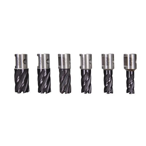 3072020 OPTIMUM set di frese a carotare con corona rivestita in TiAlN Dia. 12, 14, 16, 18, 20, 22 mm, altezza 30mm