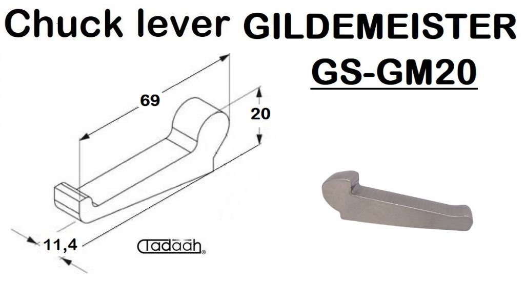 31.01.108 Nasello chiusura pinza mandrino principale per tornio plurimandrino Gildemeister DMG Mori GS20 GM20AC
