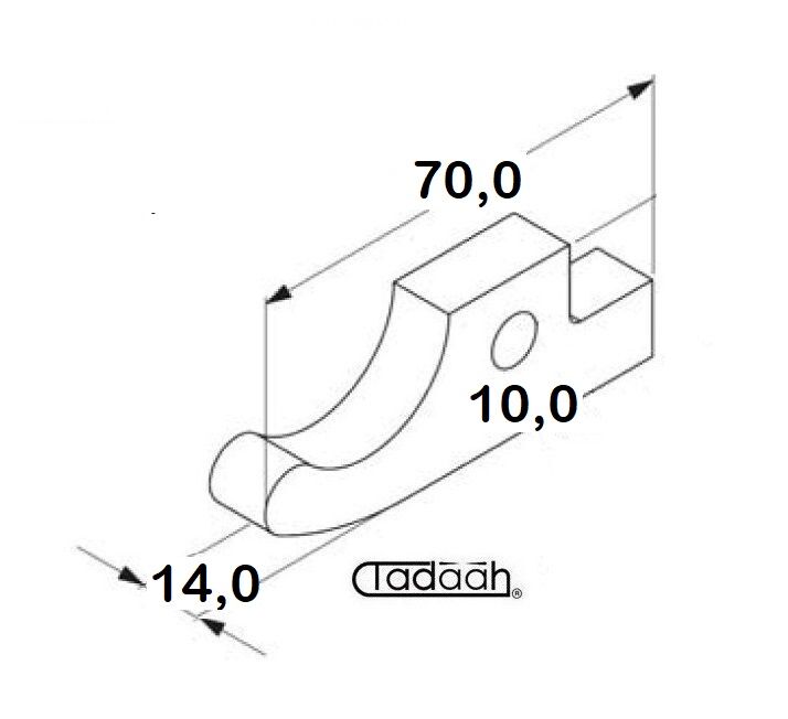 3137-0111-1190 Nasello per tornio monomandrino TSUGAMI T25SB, BO385LE