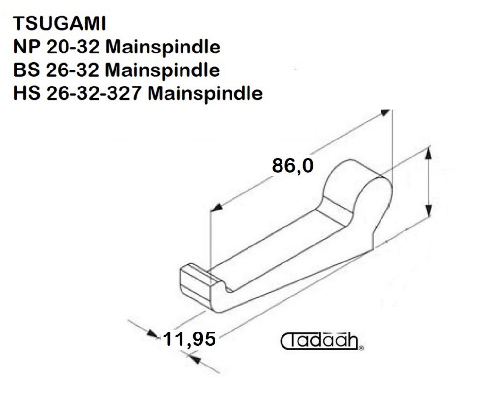 3173-M010-1140 Chuck lever suitable for single-spindle lathe TSUGAMI mainspindle