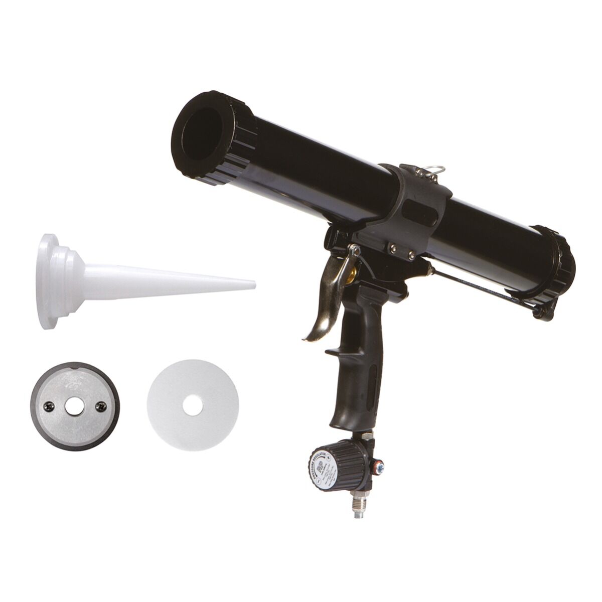 ASTURO 3185000 Pistola pneumatica RP/CS professionale per sigillanti, realizzata in alluminio con trattamento superficiale di anodizzazione