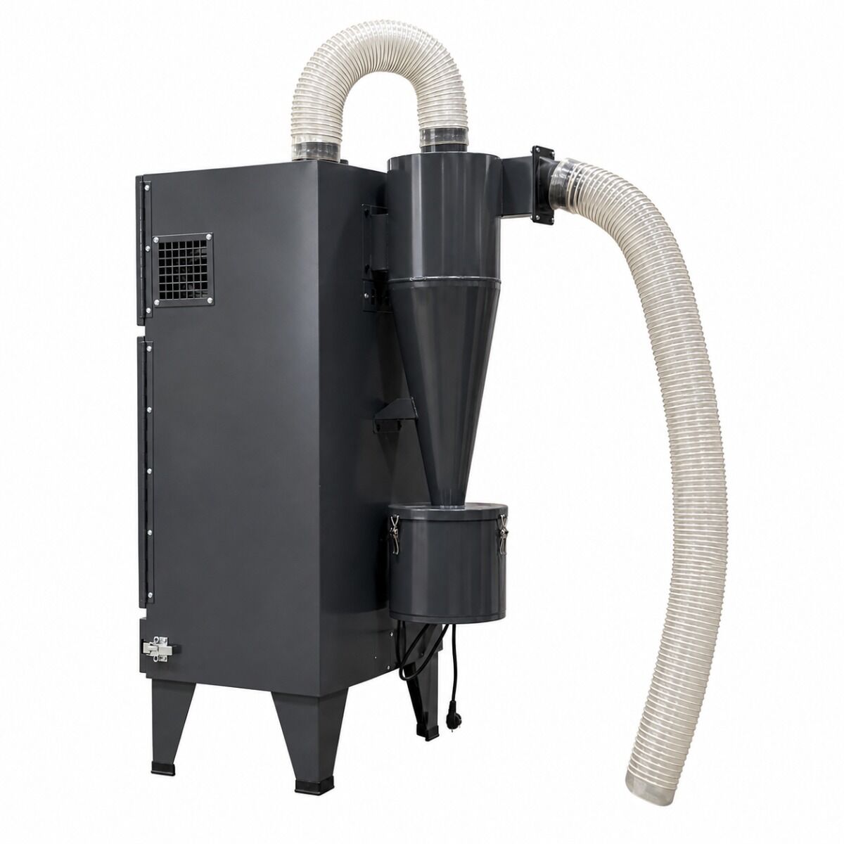 ASTURO 3204950 Depolveratore centrifugo, monofase 230V, con sistema di filtraggio a due stadi, capacità bocchetta aspirazione 2.9 kg/h