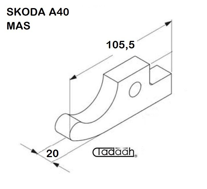 3211508 Nasello per tornio SKODA - A40 MAS