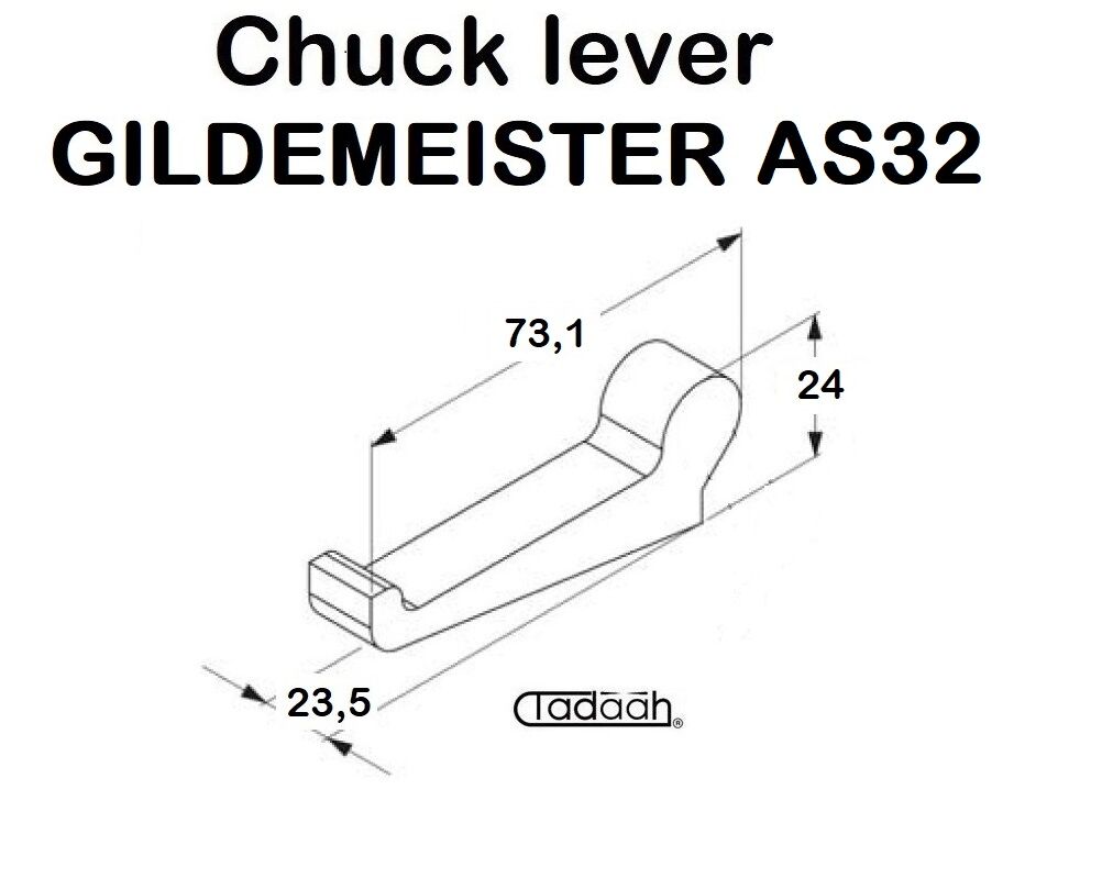 342-10-2130-001 Chuck lever suitable for Gildemeister multispindle - DMG Mori AS32   