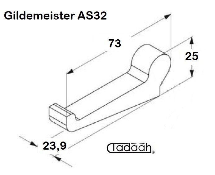 342-10-2130-002 Chuck lever suitable for Gildemeister multispindle - DMG Mori AS32