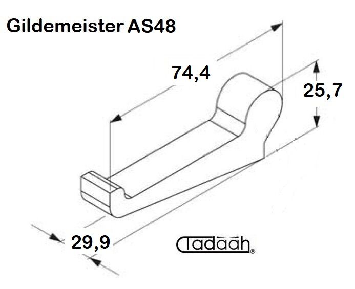343-10-2130-002 Chuck lever suitable for Gildemeister multispindle - DMG Mori AS48