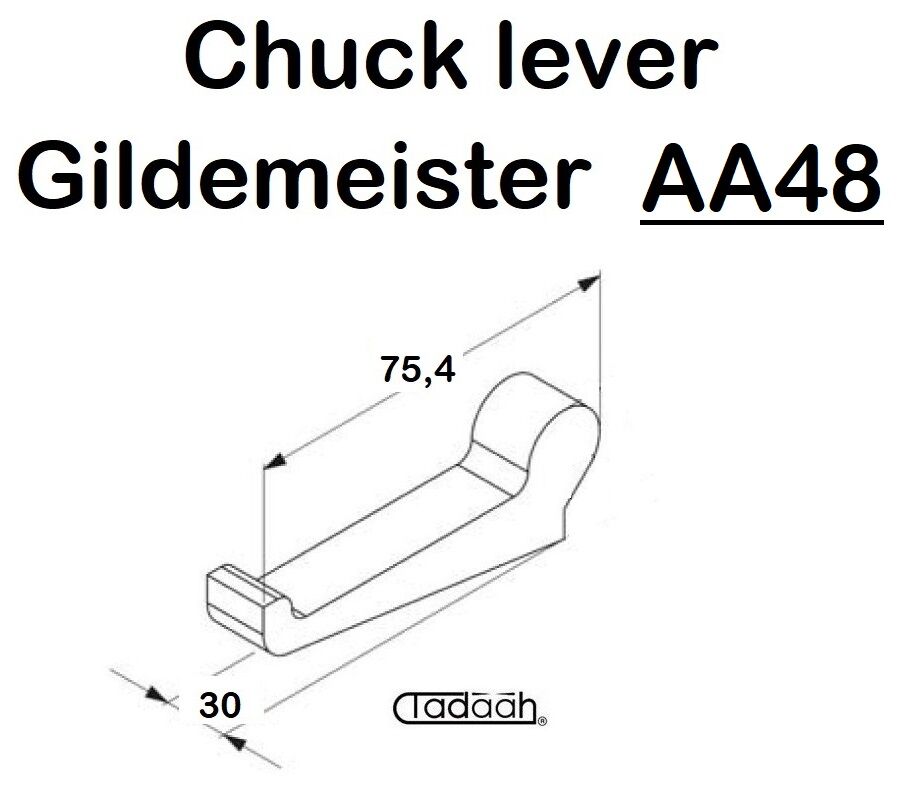343-10-213-53 Spannfinger passend für Gildemeister Mehrspindeldrehautomat - DMG Mori AA48