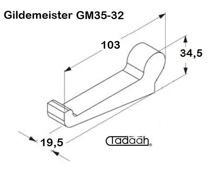 35.01.130 Nasello chiusura pinza mandrino principale per tornio plurimandrino Gildemeister DMG Mori GM35 GM35AC
