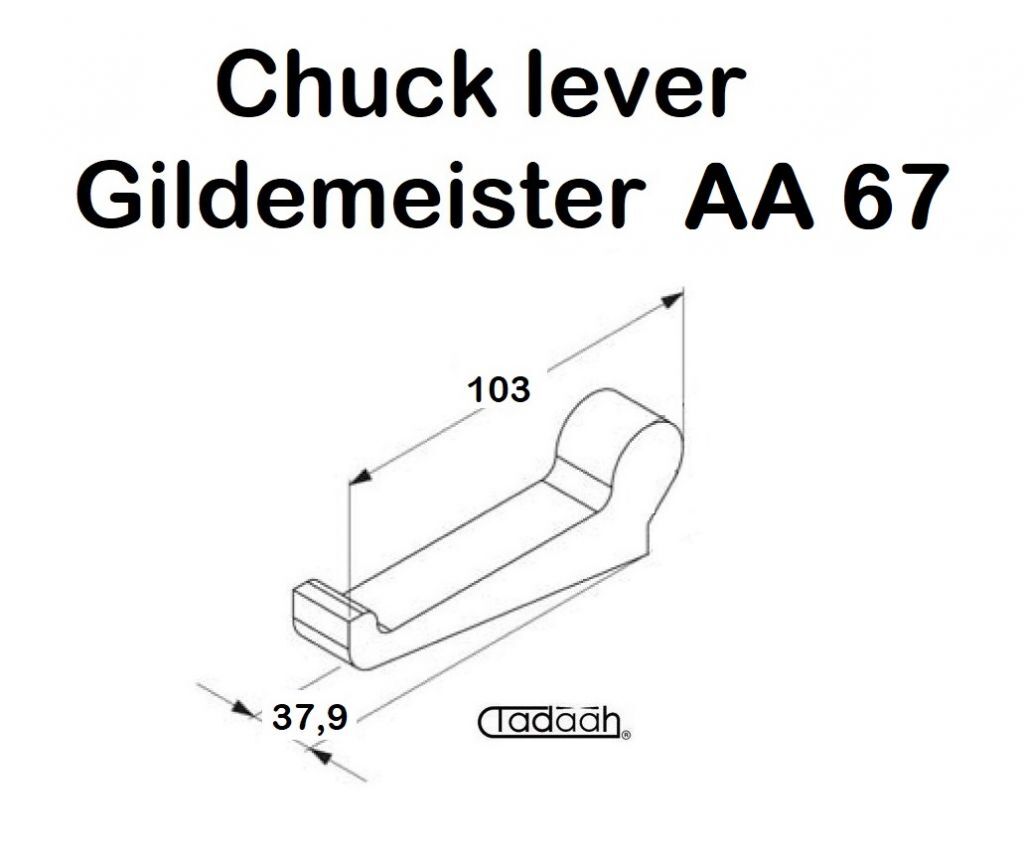 355-10-2130-055 Chuck lever suitable for Gildemeister multispindle - DMG Mori AA67