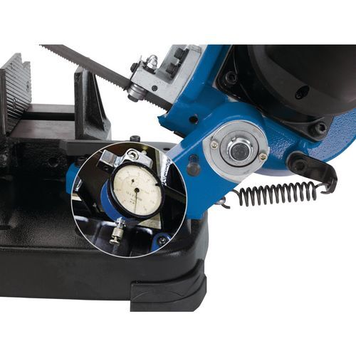 METALLKRAFT 3630150 Sega a nastro per metalli, acciaio, alluminio, rame, PVC e Teflon - Nastro 1.735x13x0.9mm, potenza 2.000 W, Modello MBS 150