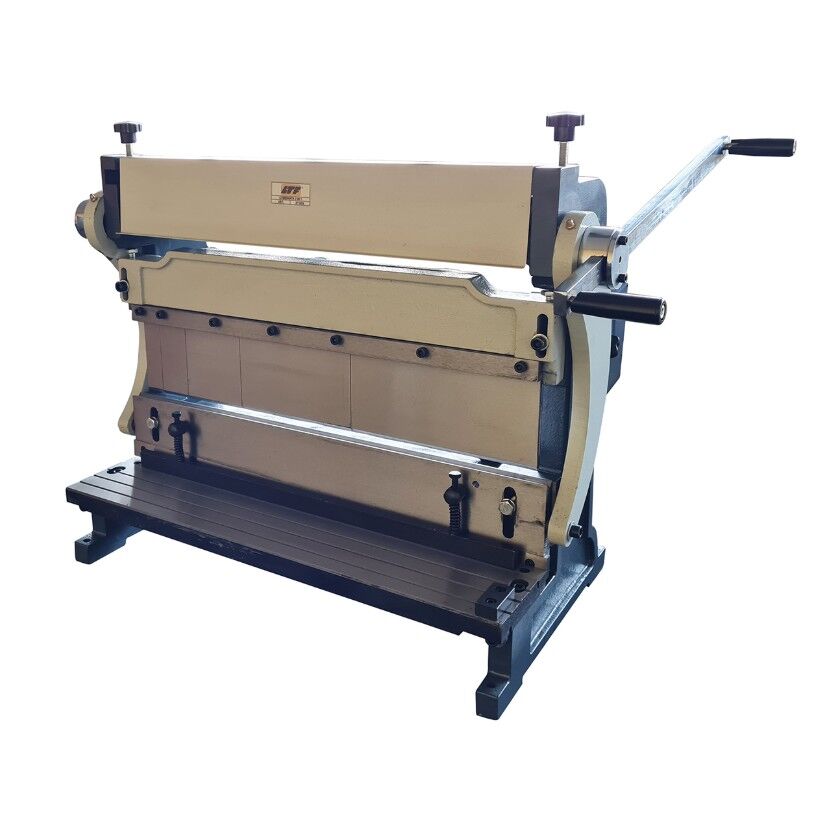 LTF 371002 Calandra-Cesoia-Piegatrice 3 in 1 per tranciatura di acciaio, alluminio, ottone, piombo, rame e plastica - Lunghezza lama 610 mm