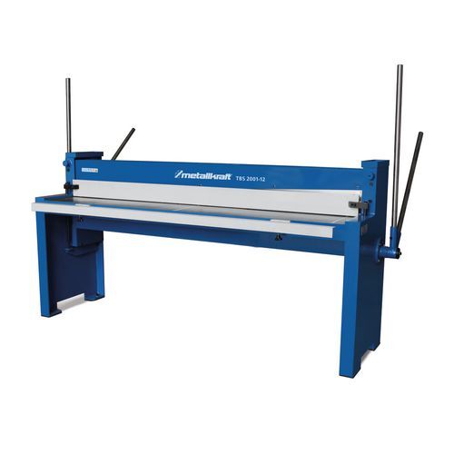 METALLKRAFT 3746020 Manuelle Tafelblechschere Geeignet zum Schneiden von Stahl, Aluminium und Kupfer, max. Breite 2.000mm, max. Blechstärke 1,25mm - Modell TBS 2001-12