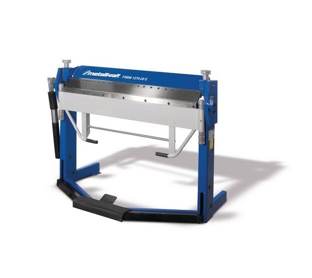 METALLKRAFT 3772128 Manual swing bending machine for sheet metal curving with workpiece clamp by foot pedal, working width 1270mm, sheet thickness 2mm - Model FSBM 1270-20 HS2
