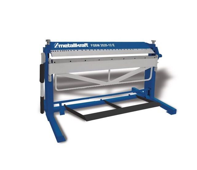 METALLKRAFT 3772130 Manual swing bending machine for sheet metal curving with workpiece clamp by foot pedal, working width 2020mm, sheet thickness 1.2mm - Model FSBM 2020-12 E