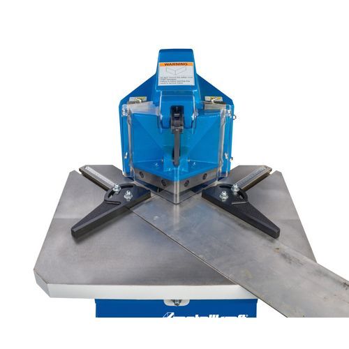 METALLKRAFT 3832150 Scantonatrice pneumatica a pedale per lamiere Modello AKM 150-2 P, dimensioni tavola 600x460mm