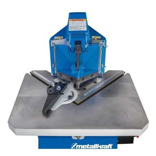 METALLKRAFT 3832150 Scantonatrice pneumatica a pedale per lamiere Modello AKM 150-2 P, dimensioni tavola 600x460mm