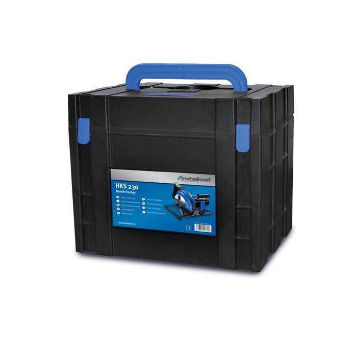 METALLKRAFT 3840231 Metallhandkreissäge für den Einsatz im Betriebe und auf Baustellen zum Schneiden von Aluminium, Stahl und Edelstahl, Modell HKS 230