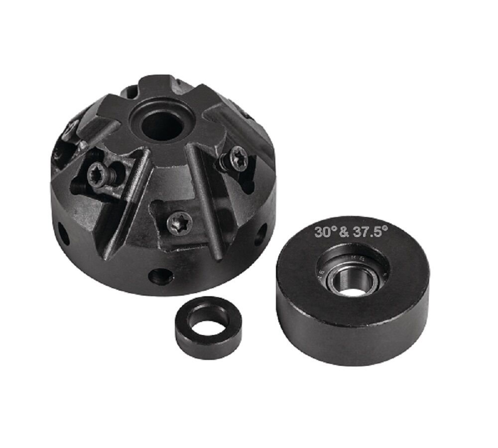 METALLKRAFT 3991113 Testa a fresare e guida per testa porta inserti 37.5° per smussatrice modello KE 10-2