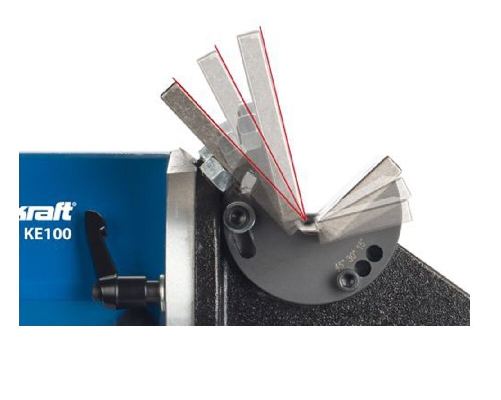 METALLKRAFT 3992000 Edge deburrer for deburring of inner and outer edges, mobile and stationary use - Model KE 100