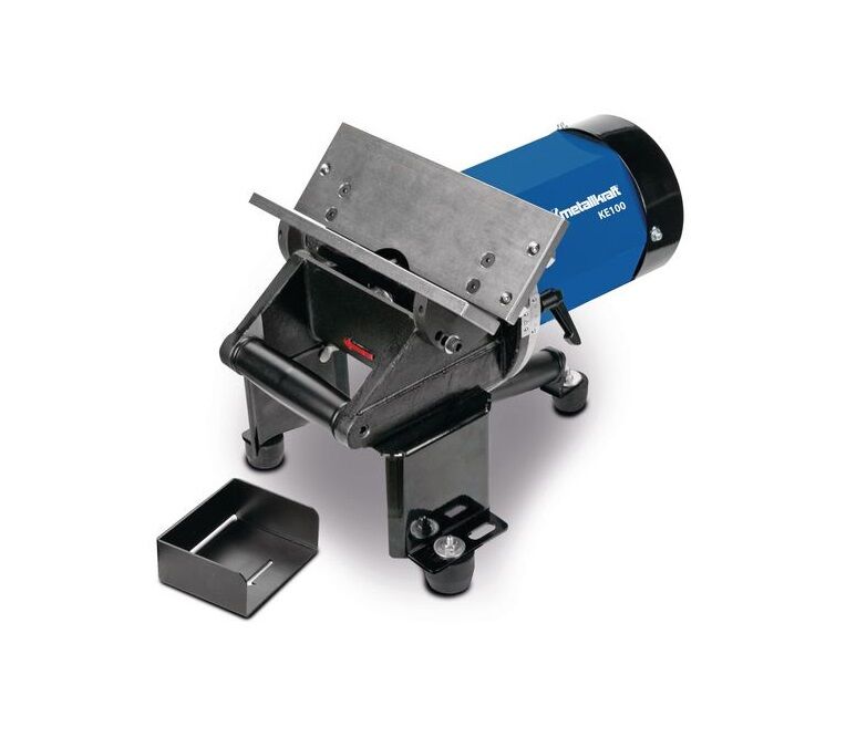 METALLKRAFT 3992000 Edge deburrer for deburring of inner and outer edges, mobile and stationary use - Model KE 100