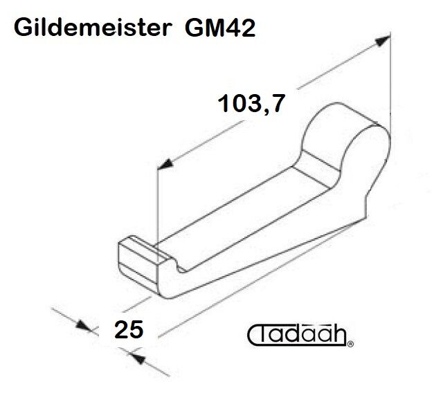 40.01.113 Chuck lever suitable for Gildemeister multispindle - DMG Mori GM42  