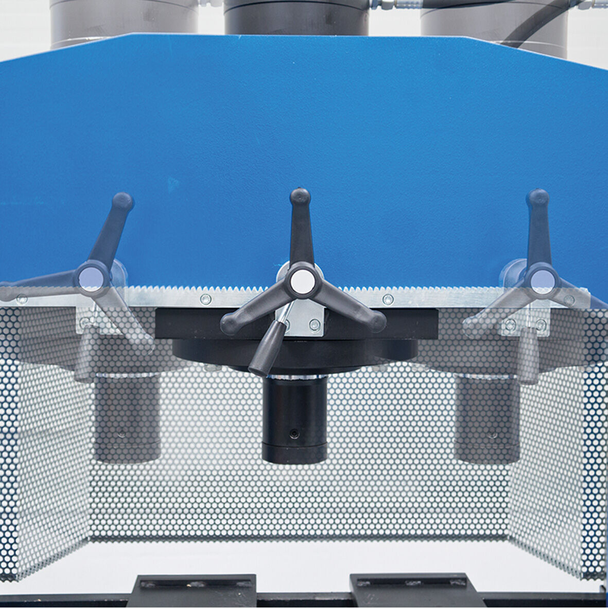 METALLKRAFT 4013160 Pressa idraulica professionale modello WPP 160 HBK con cilindro mobile e due velocità di avanzamento pistone, portata 160 tonnellate, per lavori di assemblaggio e raddrizzamento, ispezione lavori