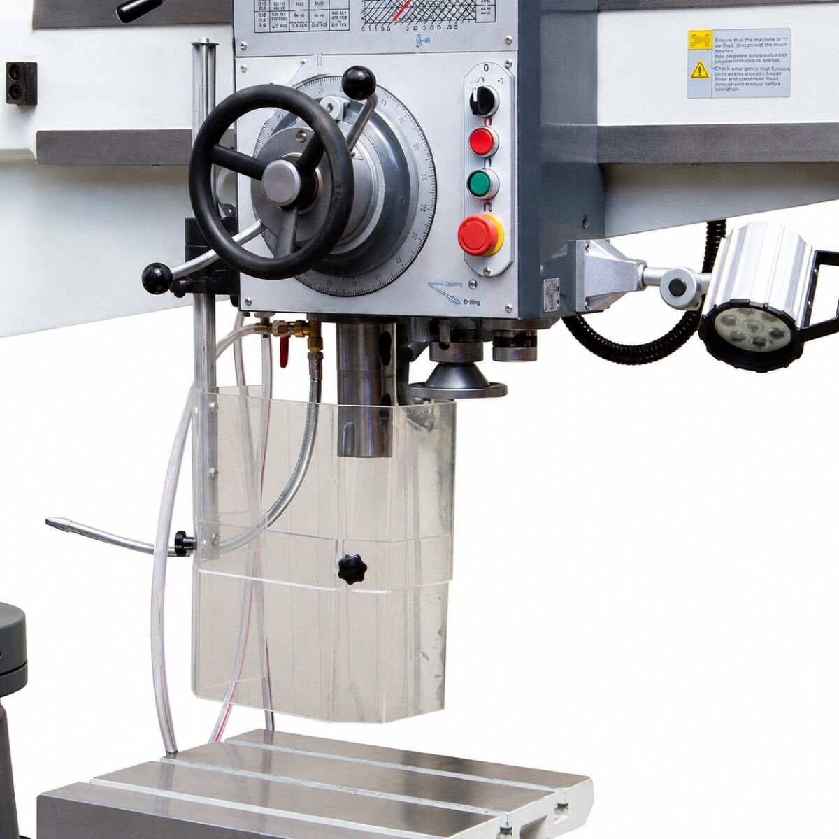 LTF 416.21 Trapano radiale con attacco CM4, trifase 400V, 2.2 kW, mandrino B16 e cubo fisso, capacità massima di foratura Ø32 mm