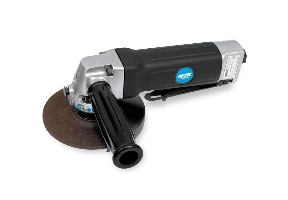 13009700 AIRTEC Smerigliatrice angolare pneumatica modello 416, 125mm per lavori gravosi con disco 5", leva di sicurezza e scarico posteriore