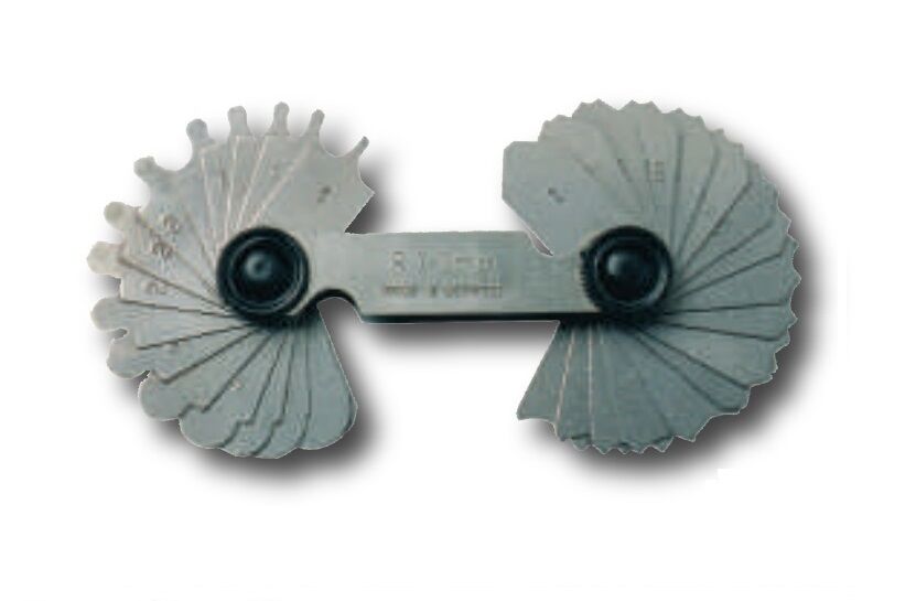 VG417-102 Winkel Prüflehren 17 + 17 Klingen - Vom radius 7,5 bis 15,0
