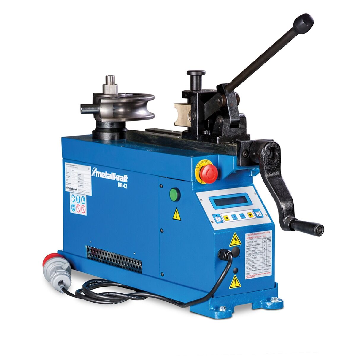 METALKRAFT 4300054 Piegatubi modello RB 54 con controllo NC, raggio di curvatura max 125mm