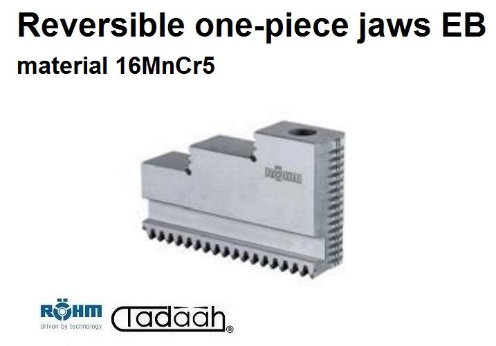Set di 3 griffe reversibili con denti temprati per autocentrante Röhm DURO-A RC