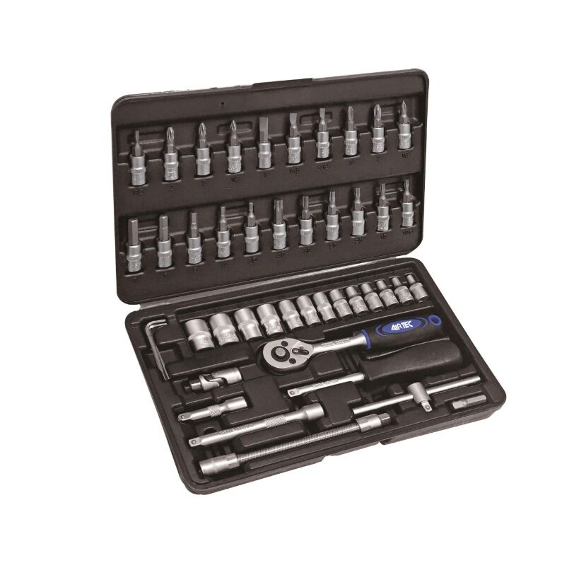 AIRTEC 500004 Professional socket set 46 pcs 1/4"
