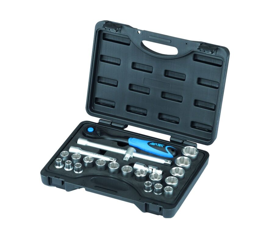 AIRTEC 500018 23 Stk. professioneller Steckschlüssel-Werkzeugkoffer