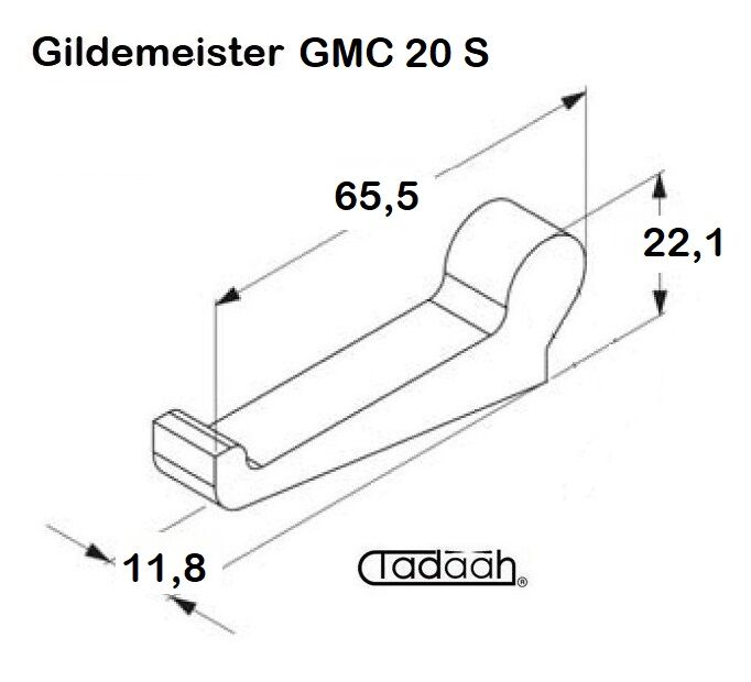 51.01.284 Chuck lever suitable for Gildemeister multispindle - DMG Mori GMC20 S