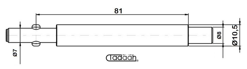 518.210 Barloader revolving diameter 10.5mm suitable for TORNOS ROBOBAR with attack diameter 8mm