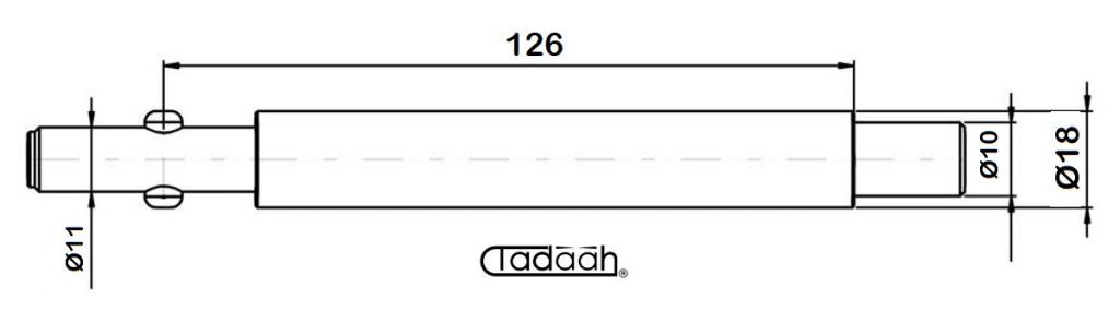 518.218 Barloader revolving diameter 18mm suitable for TORNOS ROBOBAR with attack diameter 10mm
