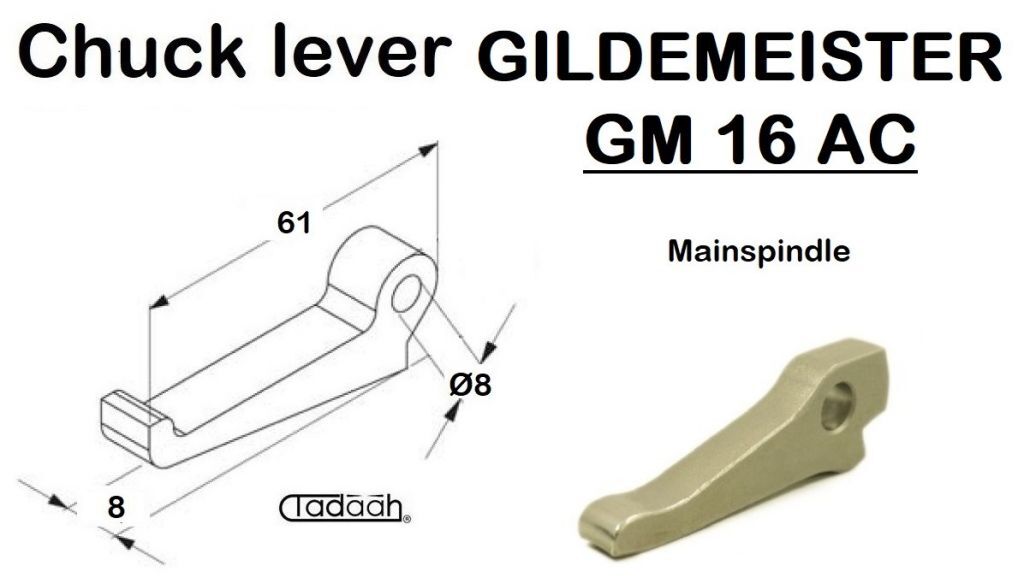 53.01.334 Nasello per tornio plurimandrino Gildemeister modello serie GM 16 AC - Mandrino principale