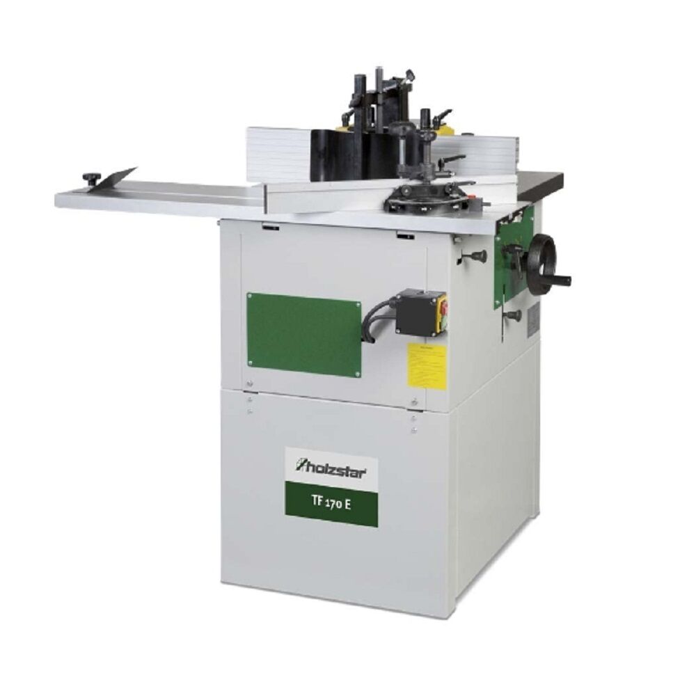 HOLZSTAR 5901918 Fresatrice - Modello TF 170 E - con tavola scorrevole in alluminio e mandrino rigido, 400V 