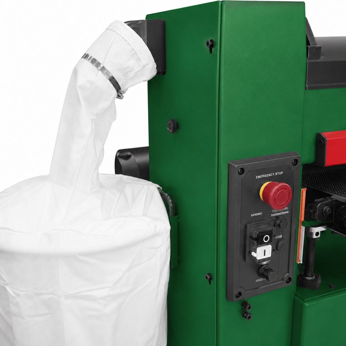 HOLZSTAR 5903450 Levigatrice a cilindri mobile 1.8 kW, modello ZSM 450 AS, monofase 230V, velocità del nastro trasportatore regolabile in continuo, per risultati di levigatura ottimali su materiali diversi