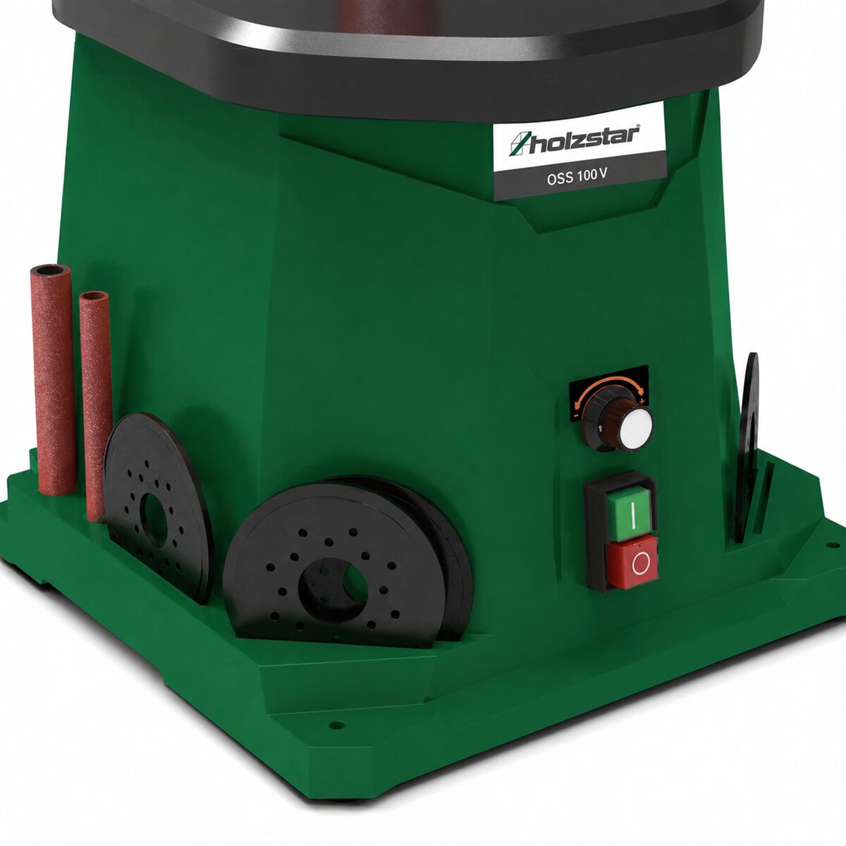 HOLZSTAR 5903505 Levigatrice a mandrino oscillante 450W, modello OSS 100 V, monofase 230V, con regolazione variabile della velocità per finiture professionali di profili interni ed esterni
