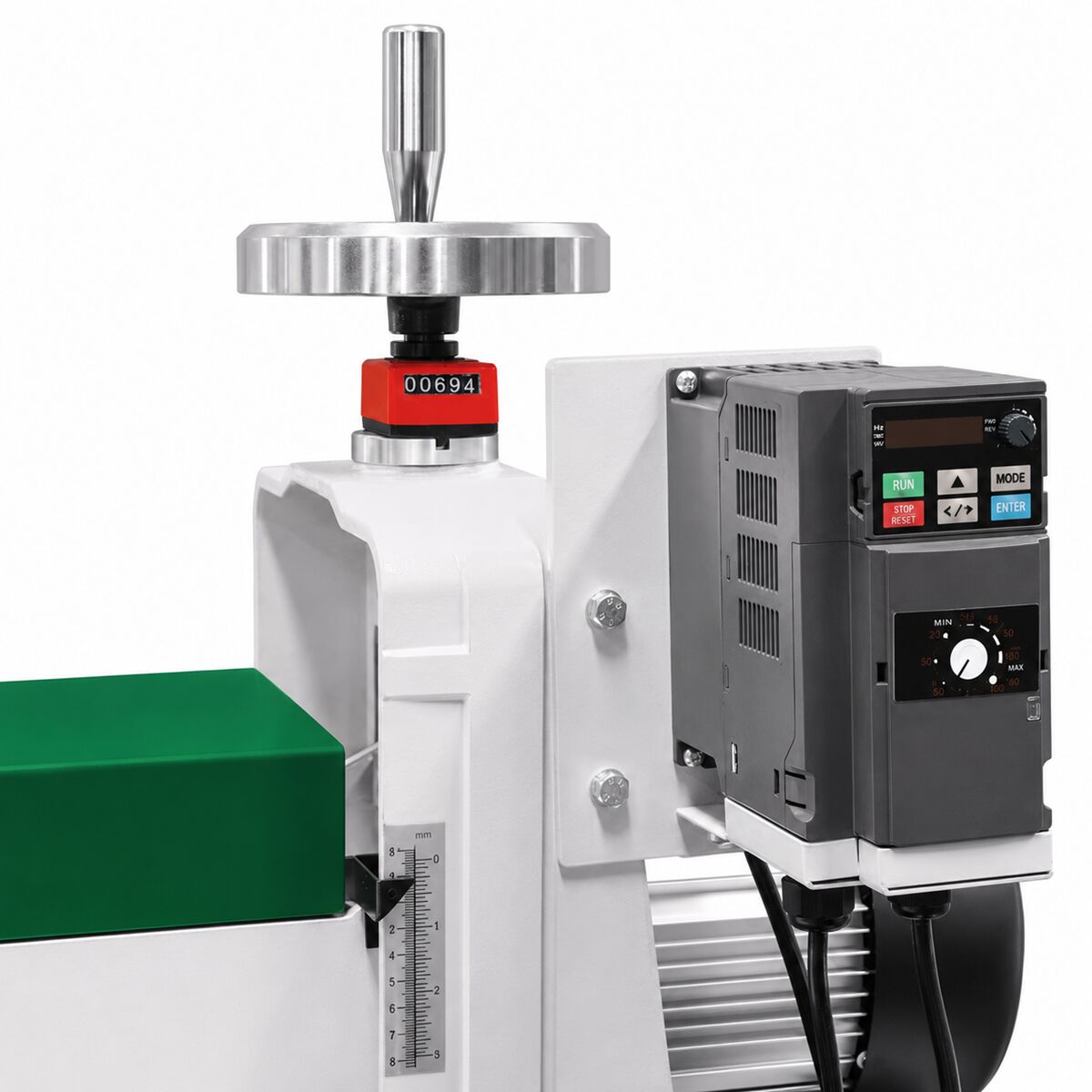 HOLZSTAR 5903565 Levigatrice cilindrica per rettifica di superfici 1.5 kW, modello ZSM 560 Vario, monofase 230V, velocità di avanzamento continua regolabile tramite potenziometro