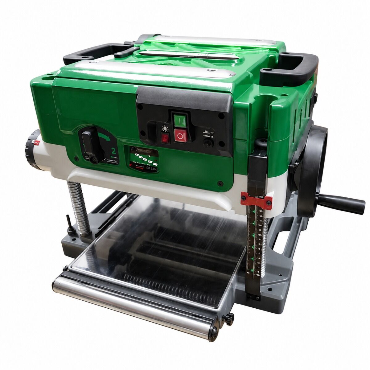 HOLZSTAR 5904335 Pialla a spessore portatile, modello DH 330-2, a 3 coltelli, monofase 230V, larghezza piallatura 330 mm