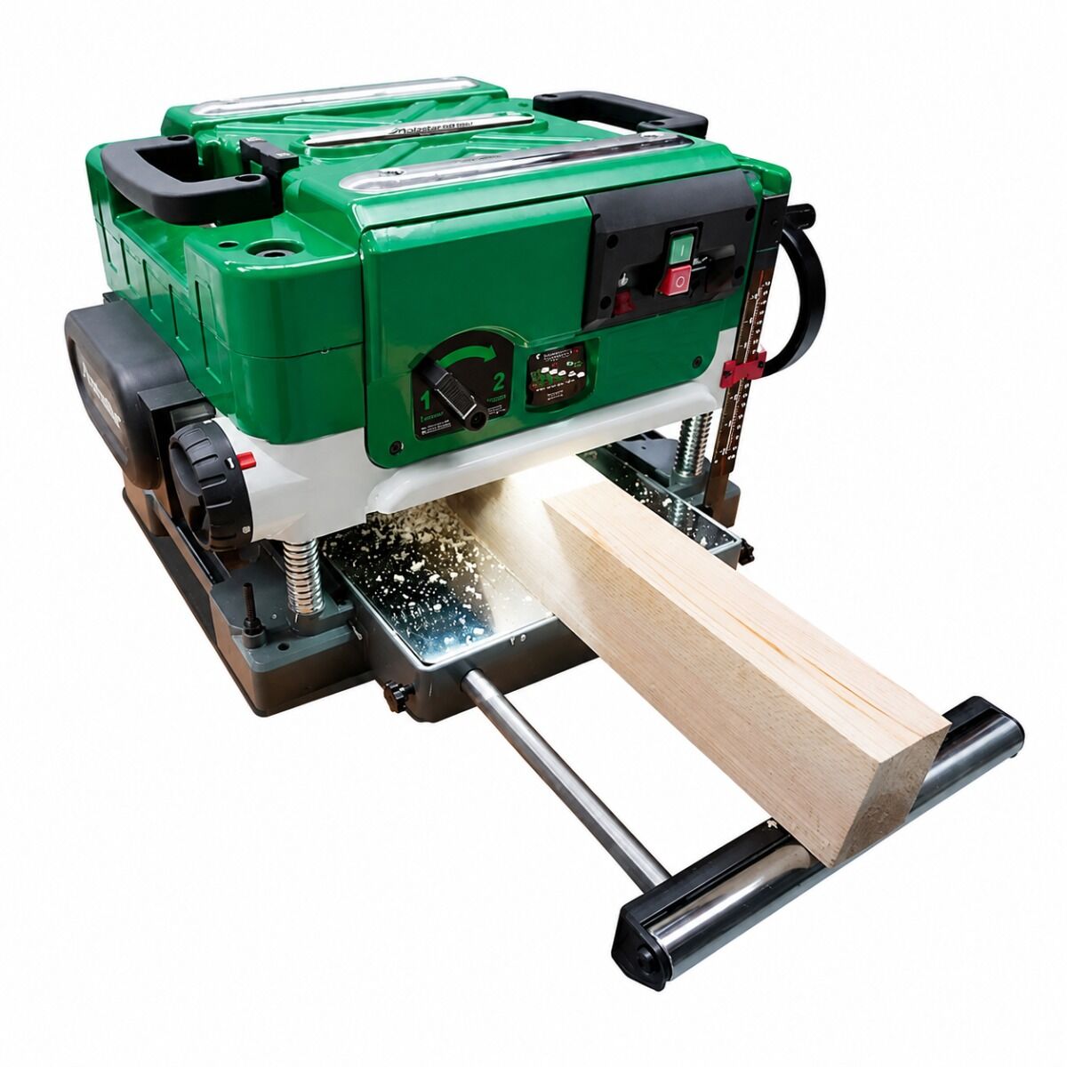 HOLZSTAR 5904335 Pialla a spessore portatile, modello DH 330-2, a 3 coltelli, monofase 230V, larghezza piallatura 330 mm