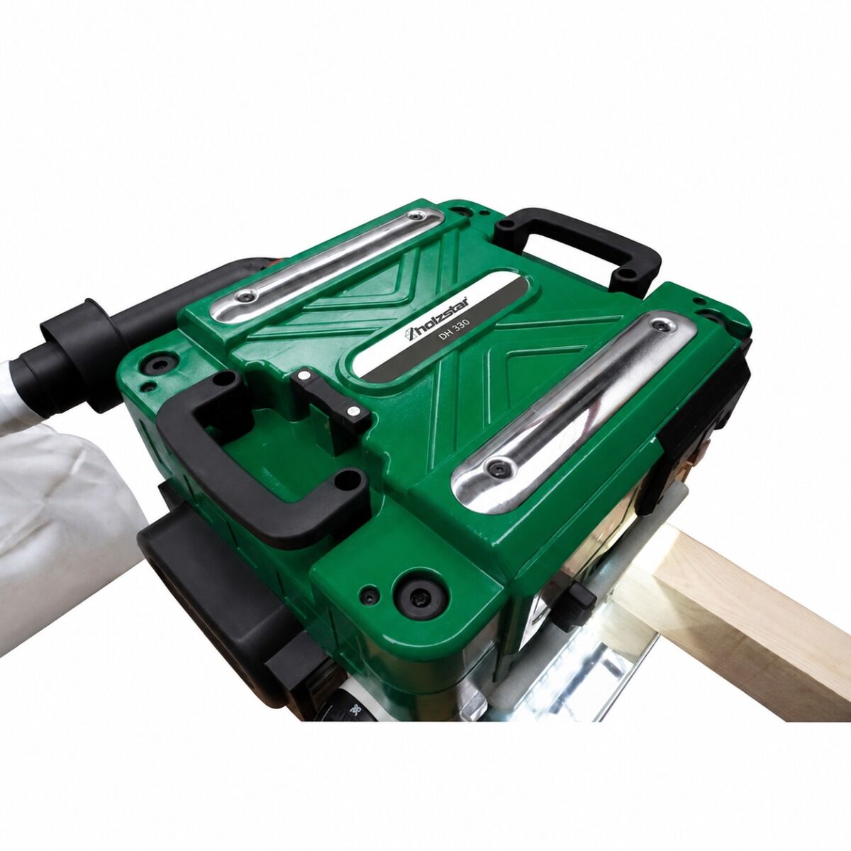 HOLZSTAR 5904335 Pialla a spessore portatile, modello DH 330-2, a 3 coltelli, monofase 230V, larghezza piallatura 330 mm