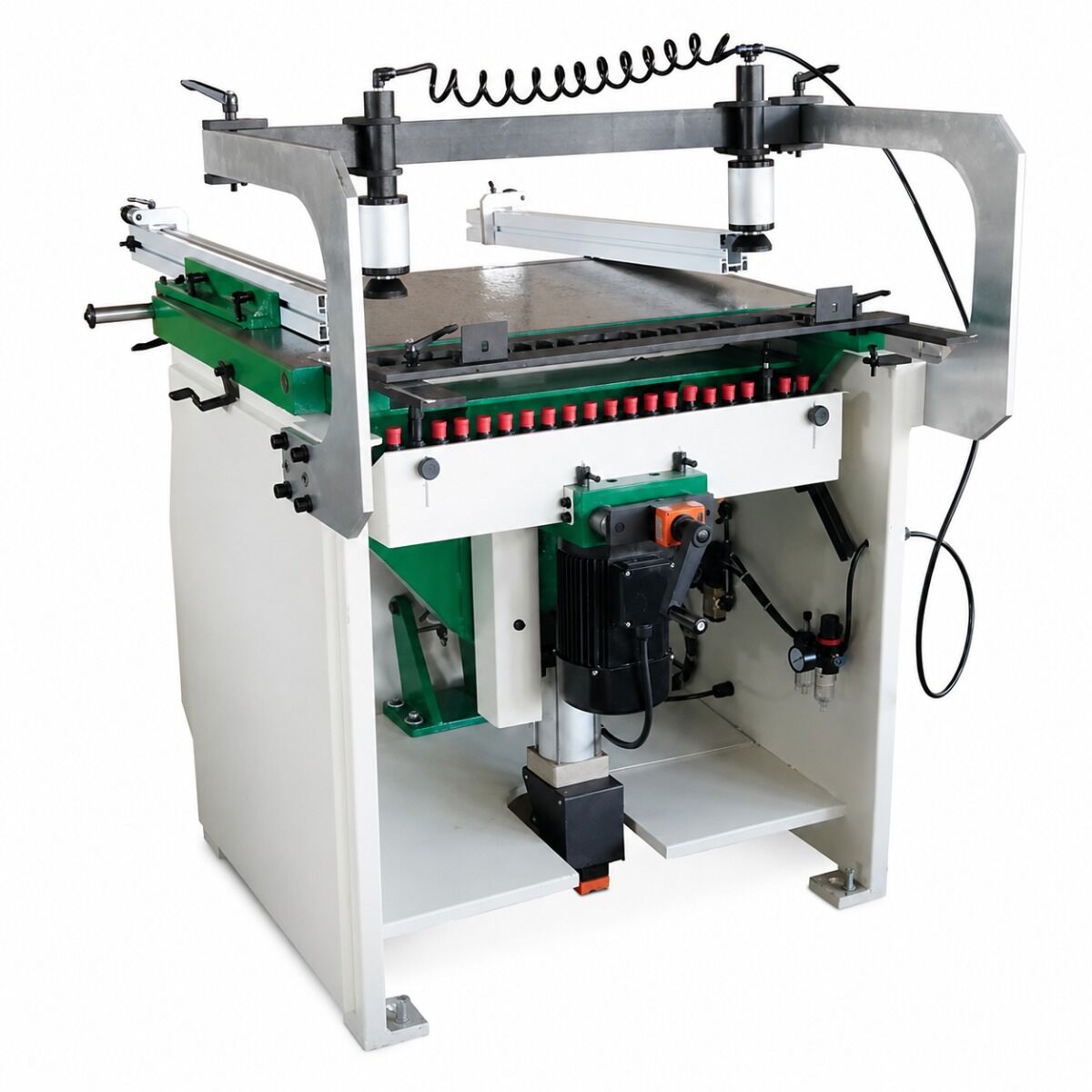 HOLZSTAR 5943021 Mortasatrice con dispositivo foratura per tasselli, modello MDB 21, 1.5 kW, trifase 400V, profondità di foratura a 90° 50mm
