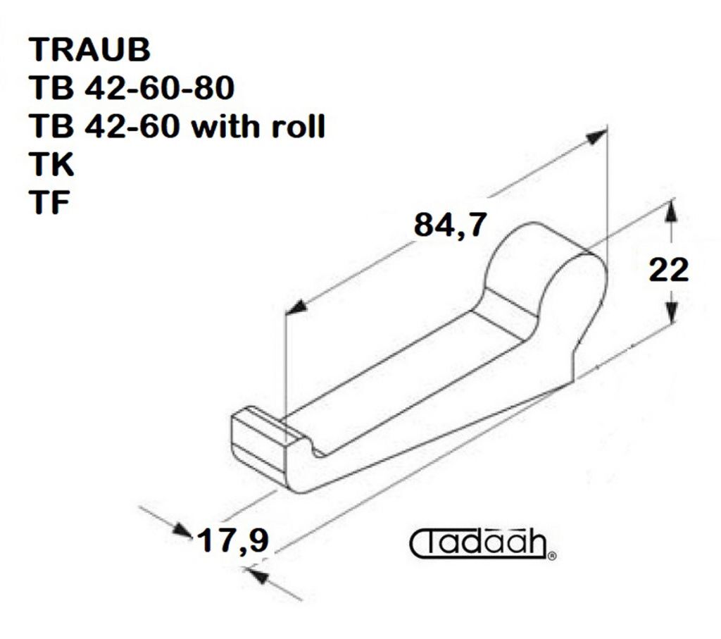 614 194 Nasello Chuck lever for collet opening and closing suitable for Traub TB 42-60-80, TF, TK